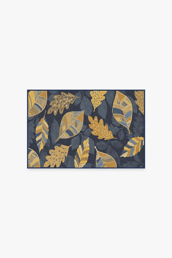 Aurelia Navy Gold Flatwoven Rug
