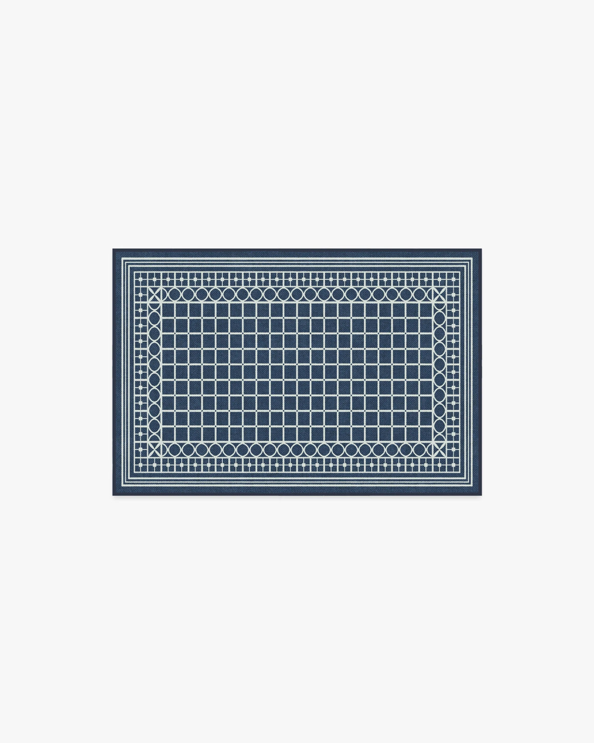 Palm Beach Navy Rug by Gray Malin