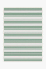 Marina Stripe Sage Green Outdoor Rug