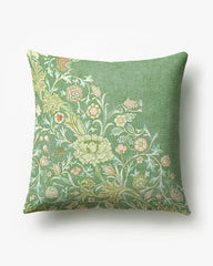 Trent Golden Sage Woven Throw Pillow by Morris & Co.