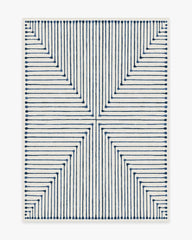 Inkdrop Slate Blue Rug by Jonathan Adler