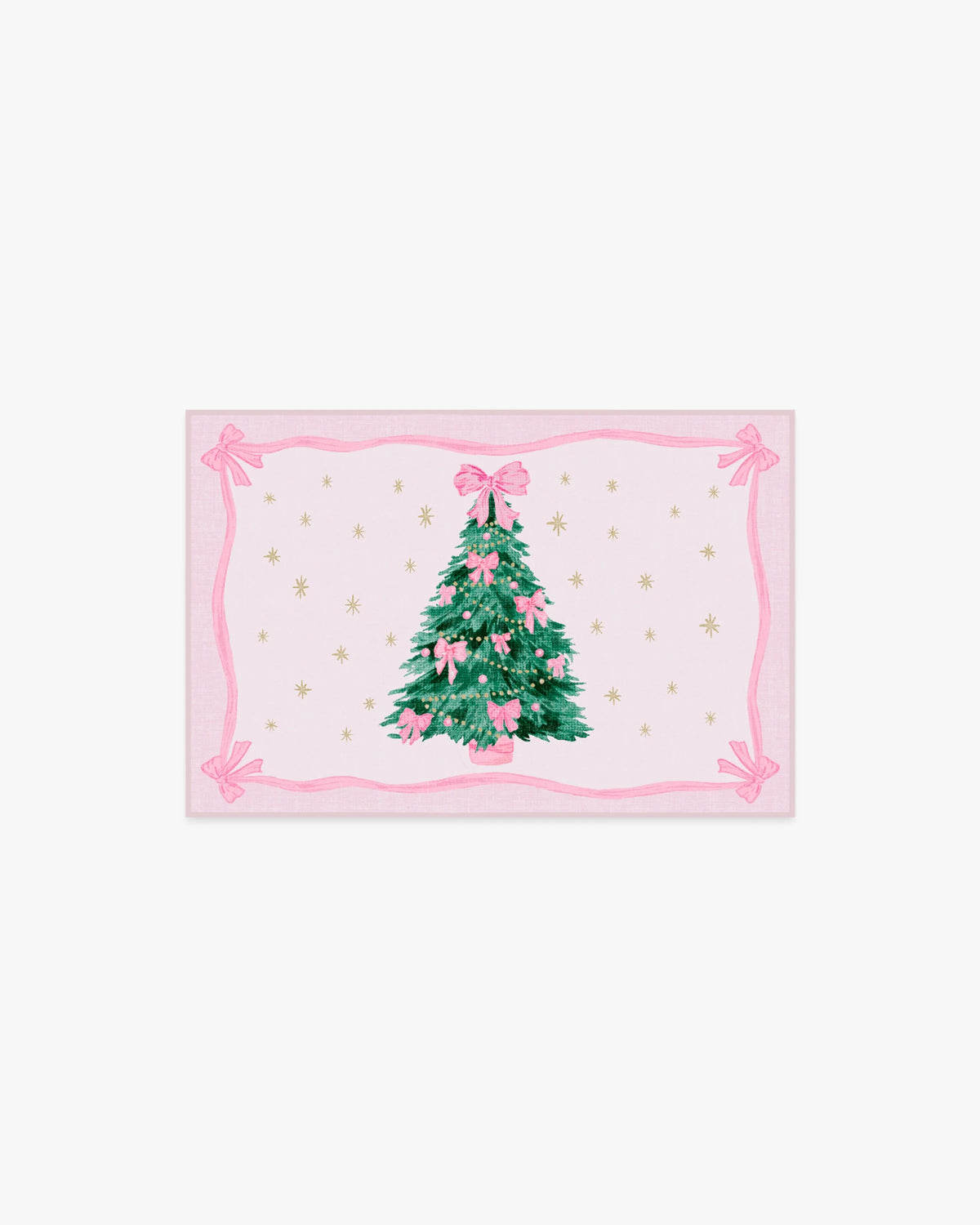 Bella Bows Spruce Pink Flatwoven Rug