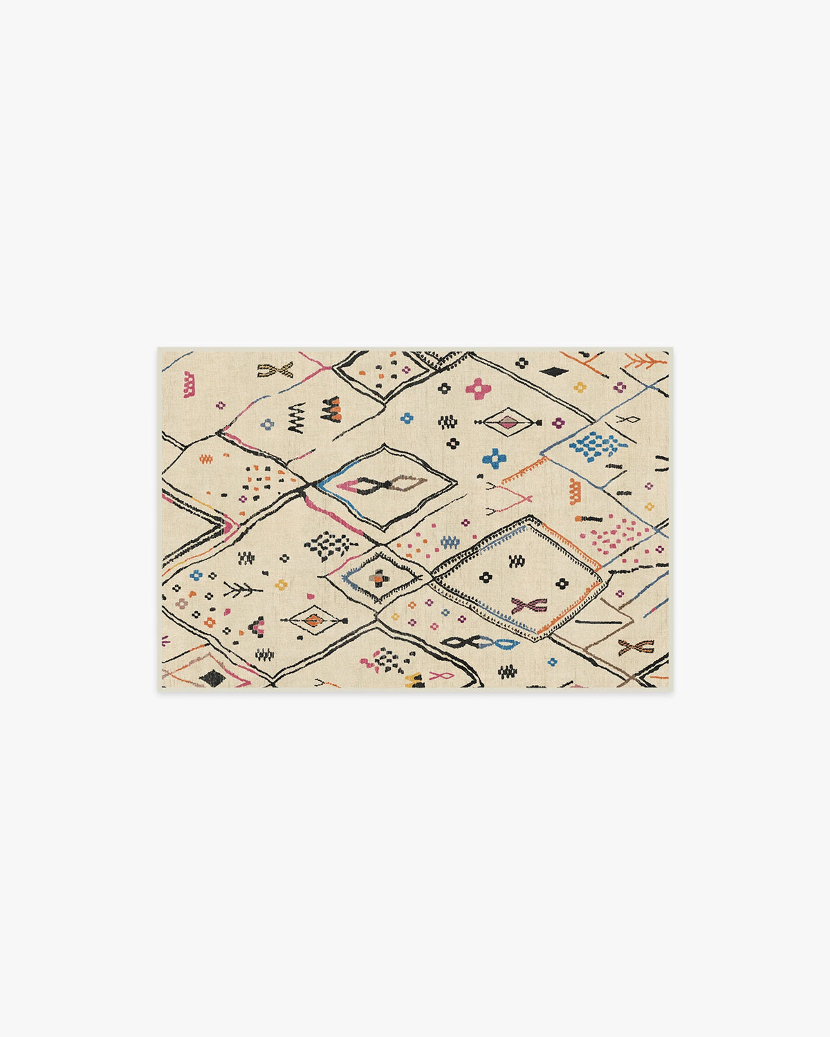 Pamir Ivory Multicolour Flatwoven Rug