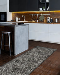 Balancing Act Black Flatwoven Rug by Keith Haring