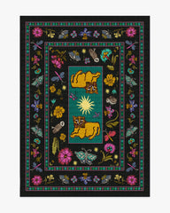 Lion’s Cub Charcoal Multicolor Flatwoven Rug by RIXO