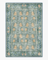 Pimpernel Dusk Blue Rug by Morris & Co.