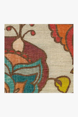 Frida Floral Natural Flatwoven Rug
