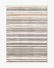 Elio Stripe Grey & Ivory Flatwoven Rug