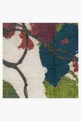 Watercolour Floral Multicolour Flatwoven Rug