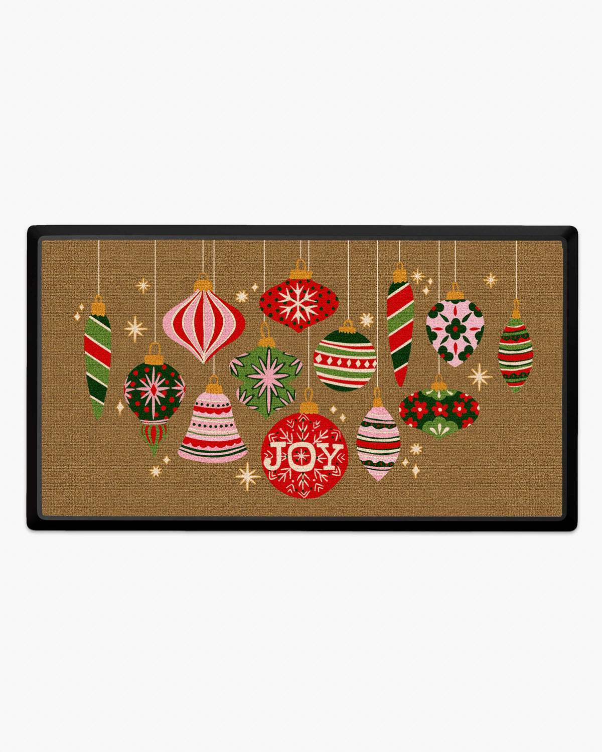 Festive Ornaments Joy Large Doormat