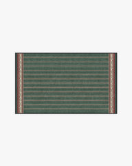 Fruit Stripe Spruce Green Rug by Morris & Co.