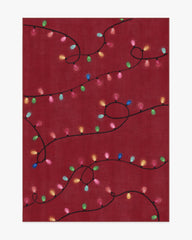 Let It Glow Red Rug