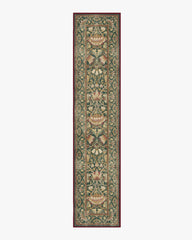 Lodden Soft Evergreen & Gold Rug by Morris & Co.