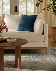 Indigo Woven Throw Pillow