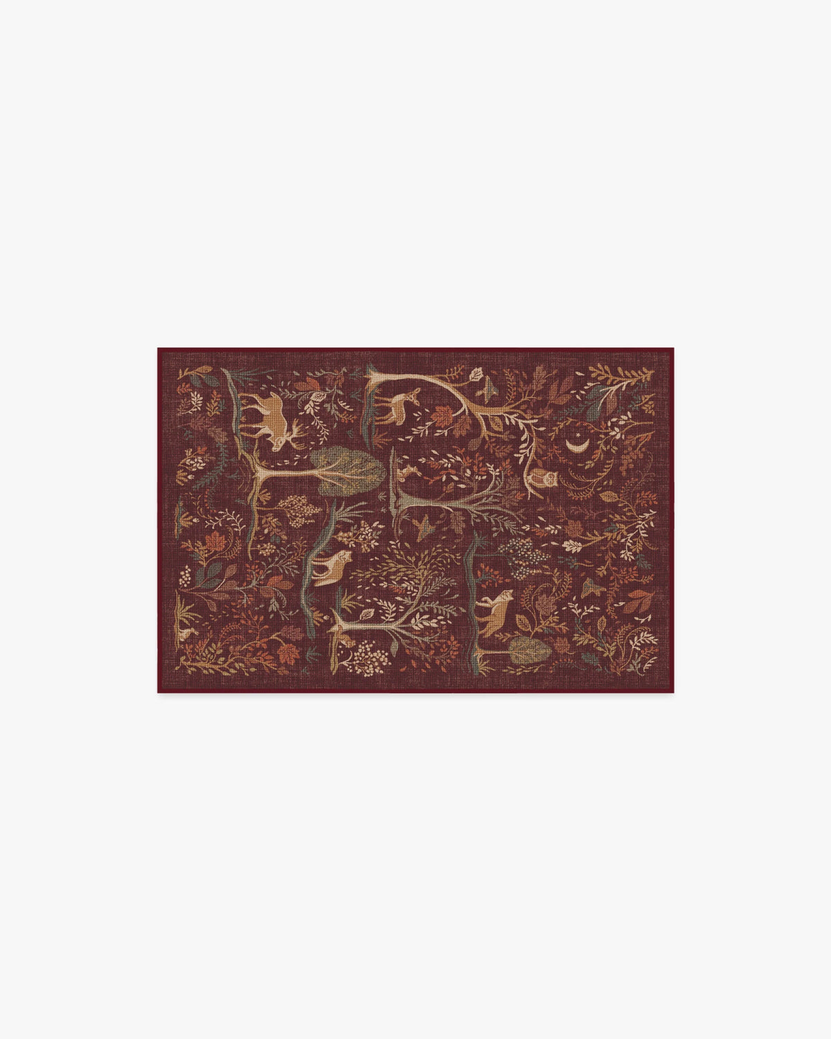 Wilder Burgundy Multicolor Flatwoven Rug