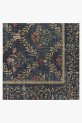 Bellflowers Blue Flatwoven Rug by Morris & Co.