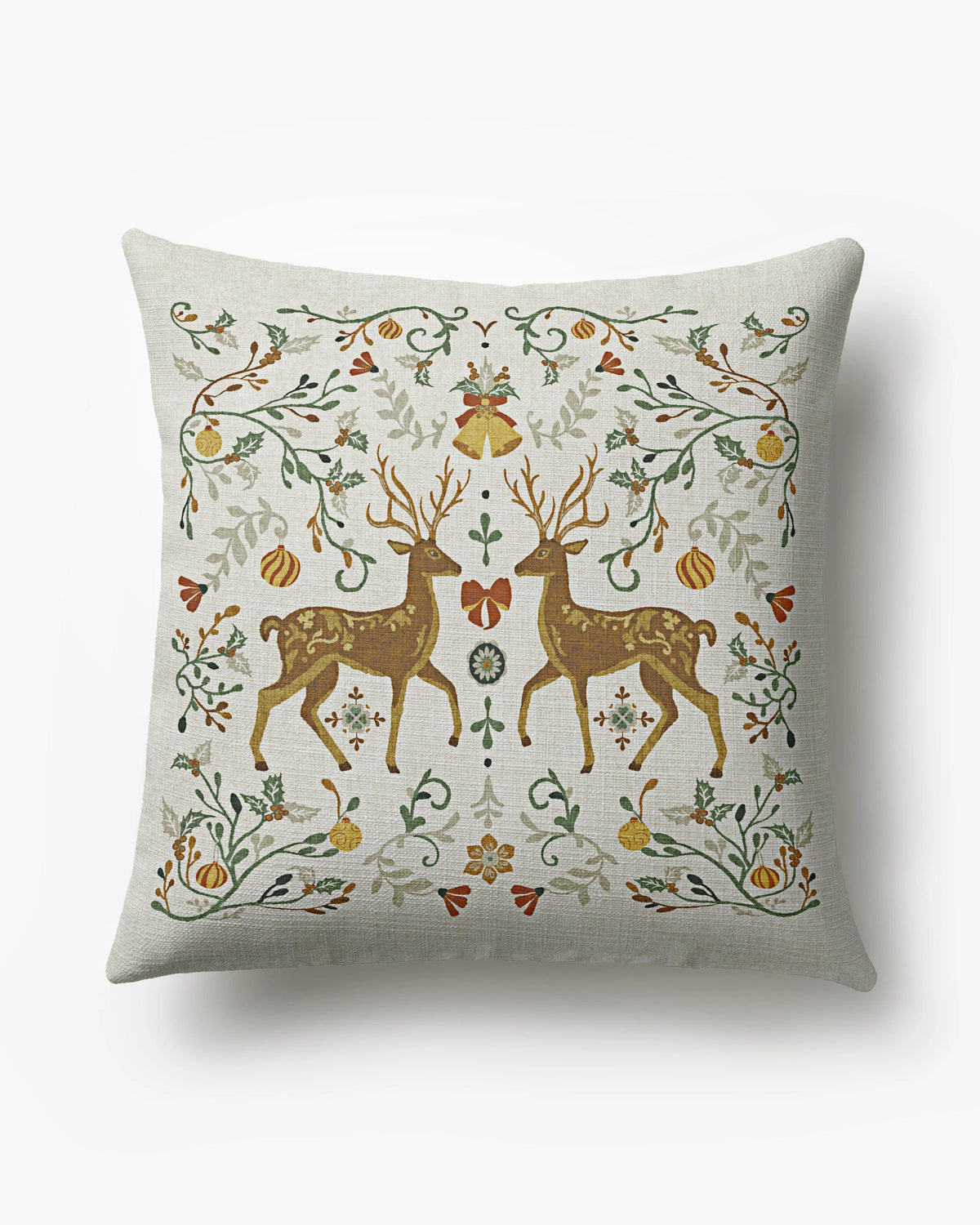 Belle Ivory Woven Throw Pillow