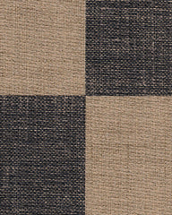 Checkerboard Soft Black Re-Jute Rug